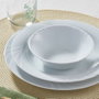 Hermia Juego de Cena de Porcelana de 18 Piezas Blanco